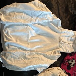 Classic White Hoodie with Front Pocket